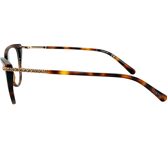 Swarovski SK5425 Womens Plastic Eyeglass Frame 052 Dark Havana 53-16 main image 5